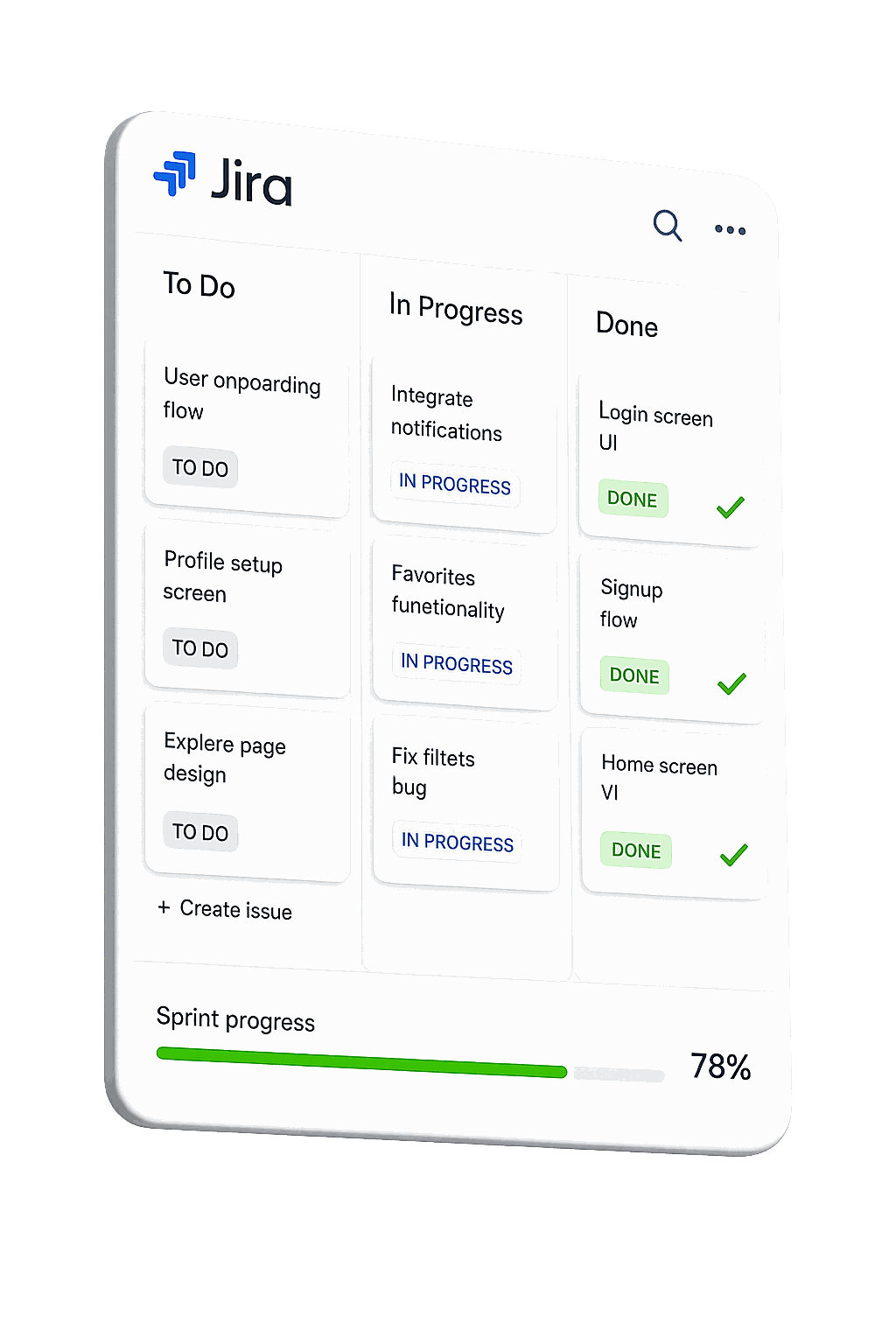 Sprint task board